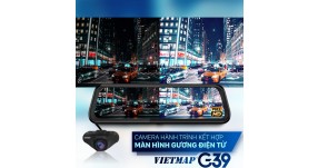 Camera hành trình gương VietMap G39 9.6 inch