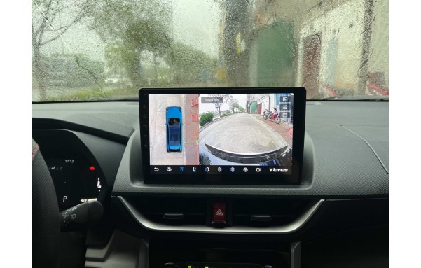 Màn hình Android cho xe Toyota Raize tích hợp camera 360 độ