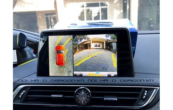 GẮN CAMERA 360 ĐỘ TRÊN XE PEUGEOT