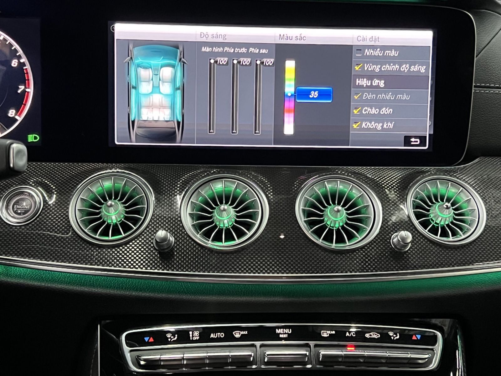 he-thong-cua-gio-dieu-hoa-tuabin-led-cho-mercedes-e-class